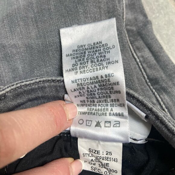 Joes The Icon Skinny Mid Rise Denim Jeans Gray Ashlie Size 25 - Picture 13 of 14
